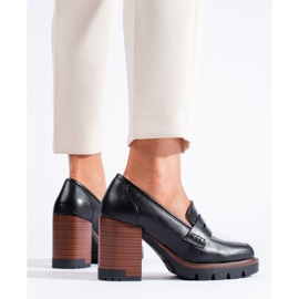 Shelovetin tyylikkäät mustat naisten korkokengät 2