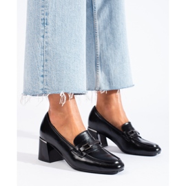 Mustat tyylikkäät Shelovetin naisten kengät 1