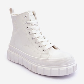 Eristetyt nahkalenkkarit vetoketjulla Big Star MM274624 Valkoinen 1