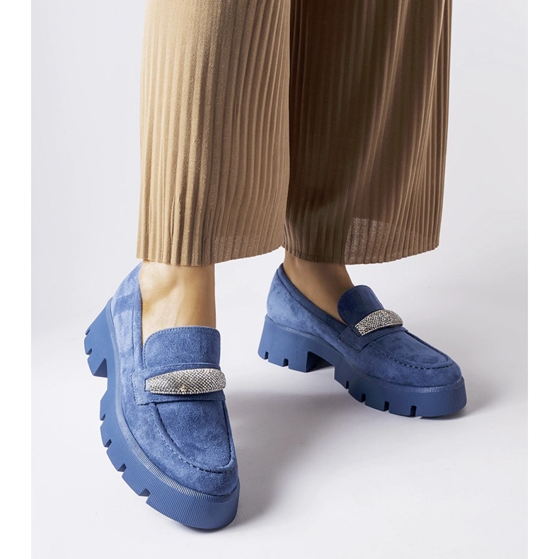 Siniset mokasiinit Macario strassit sininen 2