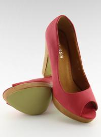 Block korkokengät 2521-1 punaiset pumput 2