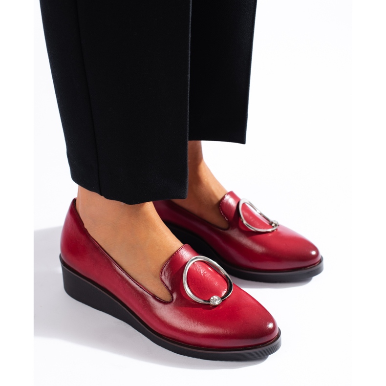 W. Potocki Potocki naisten punaiset matalakiilakengät punainen 1