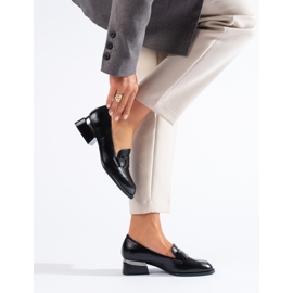 Mustat tyylikkäät naisten Shelovet-kengät 1