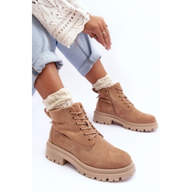 PM1 Suede Trappers -eristetyt nilkkurit, tumma beige, Alden 1