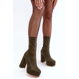 PH2 Vihreät Peculia korkeakorkoiset nilkkurit vetoketjulla 2