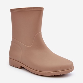 PS1 Klassiset Naisten Slip-On Wellington Boots Beige Solihia 1