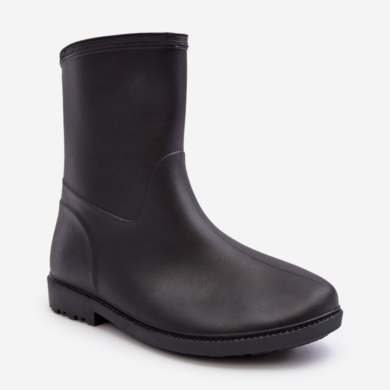 PS1 Klassiset Naisten Slip-On Wellington Boots Musta Solihia 1