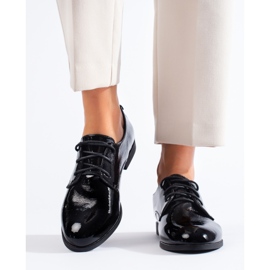 Patenttimustat Shelovet-nauhalliset oxfordit 2