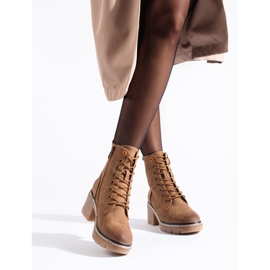 Shelovet-nauhalliset ruskeat mokkanahkanilkkurit 1