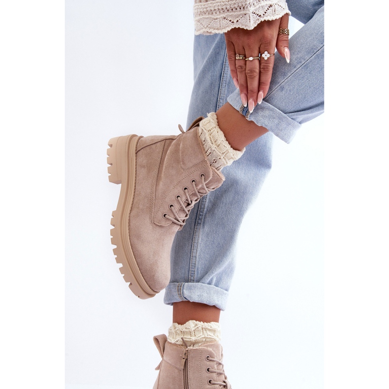 PM1 Suede Trappers Insulated Nilkkurit Beige Alden 1