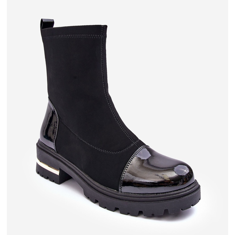 PS1 Nahka Classic Flat Boots Musta Shendete 2