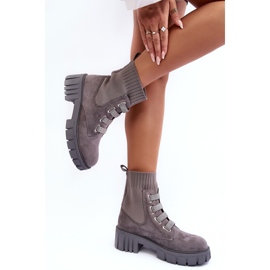 PS1 Suede Slip-On Sock Boots Grey Hope harmaa 4