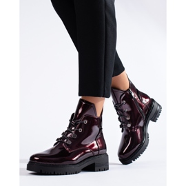 W. Potocki Potockin viininpunaiset lakatut saappaat punainen 2