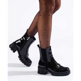 W. Potocki Naisten lakatut Jodhpur-saappaat Potocki musta 1