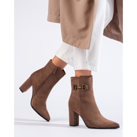 Shelovetin mokkanahkabeiget nilkkurit korkealla korolla 2