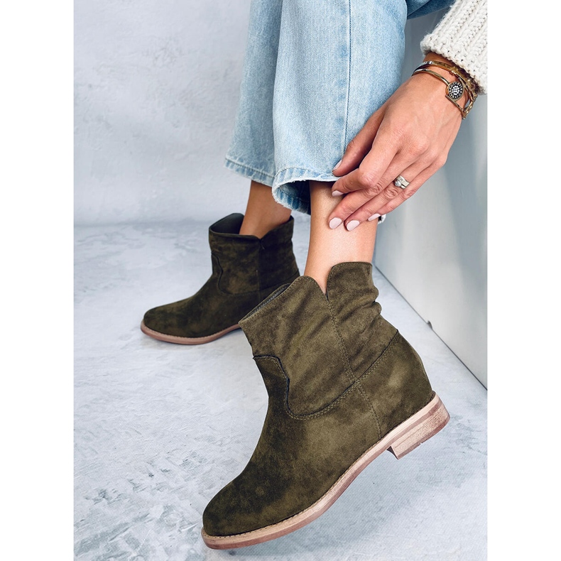 Saappaat piilotettuun Deer Green -kiilaan vihreä 2