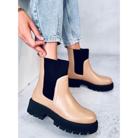 Chelsea-saappaat korkealla Cillo Camelilla ruskea 1