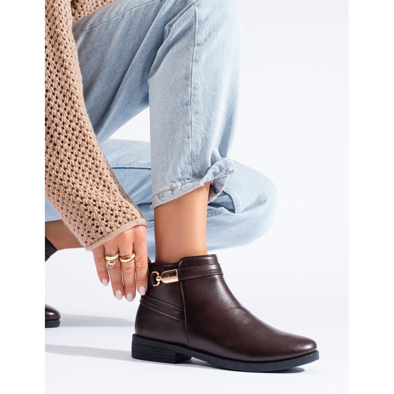 Shelovet ruskeat matalat naisten nilkkurit 1