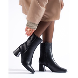 Shelovet mustat naisten nilkkurit neliömäisellä kärjellä 1