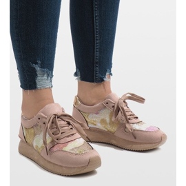 Vaaleanpunaiset urheilukiilokengät T025 vaaleanpunainen 1