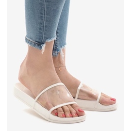 Valkoiset läpinäkyvät tossut 815 valkoinen 1