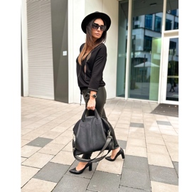 Olivier Nahkaiset naisten pumput postitse 2258 musta 1