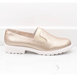 Kullanväriset kengät XC683-3-alustalla kultainen 1