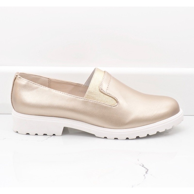 Kullanväriset kengät XC683-3-alustalla kultainen 1