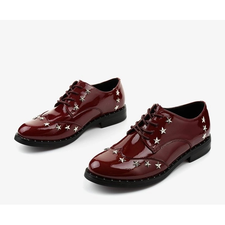 Naisten ruskeankeltaiset kengät C18-37117 punainen 1