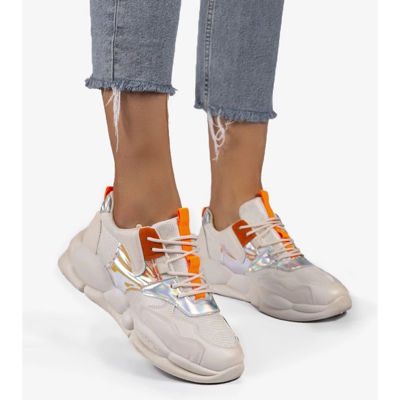 A88-65 beige-urheilukengät ruskea 1