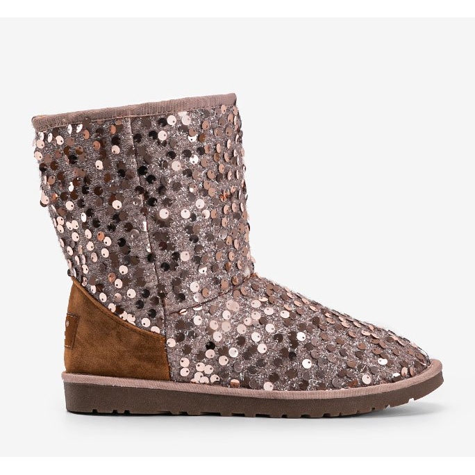 Beige eristetyt saappaat emu Stouteyes ruskea 2