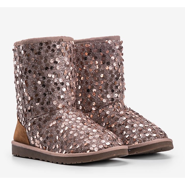 Beige eristetyt saappaat emu Stouteyes ruskea 1