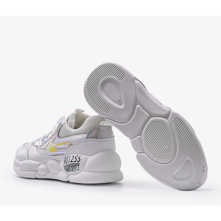 Naisten valkoiset holo-lenkkarit BO-253 valkoinen 1