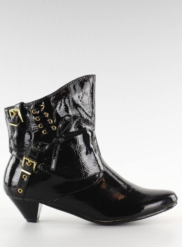 Saappaat jousella 5196-3V mustalakka 1