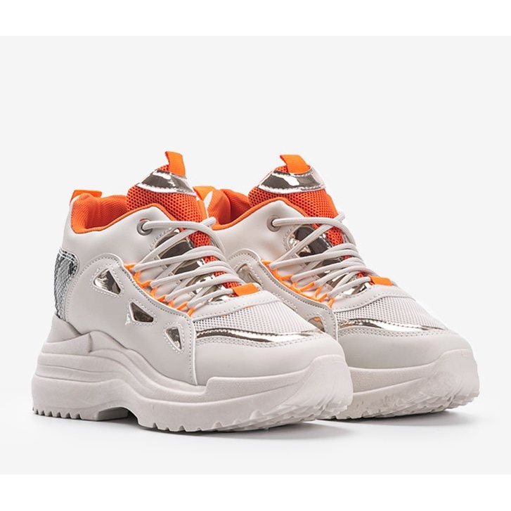 Felician valkoiset ja beigenväriset käärme -lenkkarit valkoinen 1