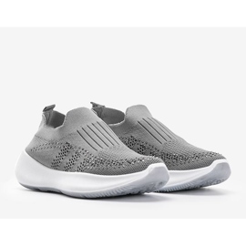 Harmaat urheilukengät, joissa on kuutio zirkonia Mia 1