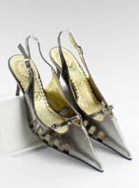 Korkokengät avoimella korolla 39555-41V harmaa 1