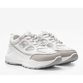 Valkoiset lenkkarit paksulla Aliza -pohjalla valkoinen 1