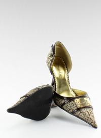 Koristeelliset pumput 51589-36 ruskeat 2