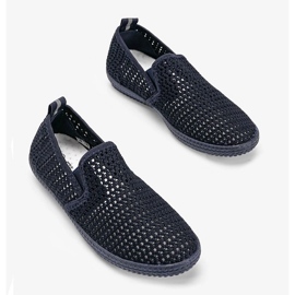 Mallory tummansiniset avoimet lenkkarit sininen 1