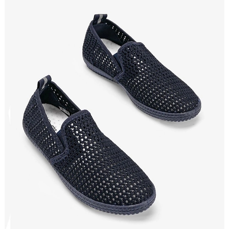 Mallory tummansiniset avoimet lenkkarit sininen 1