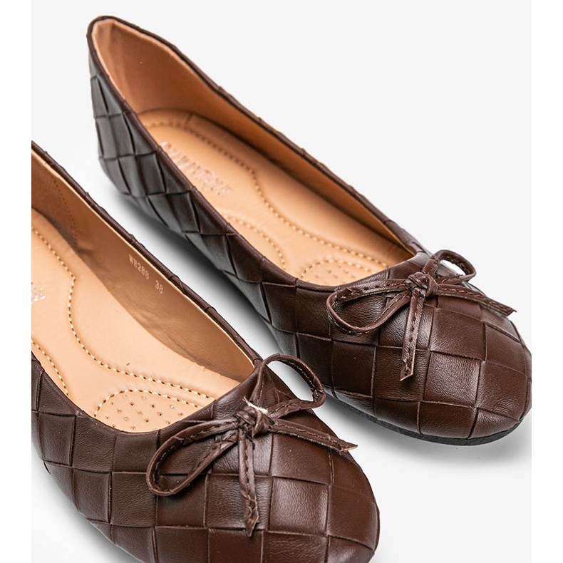 Kaiden ruskeat punotut ballerinat 1