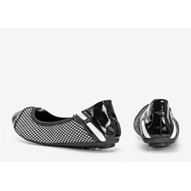 Mustaksi maalatut Debbie -ballerinat valkoinen 1