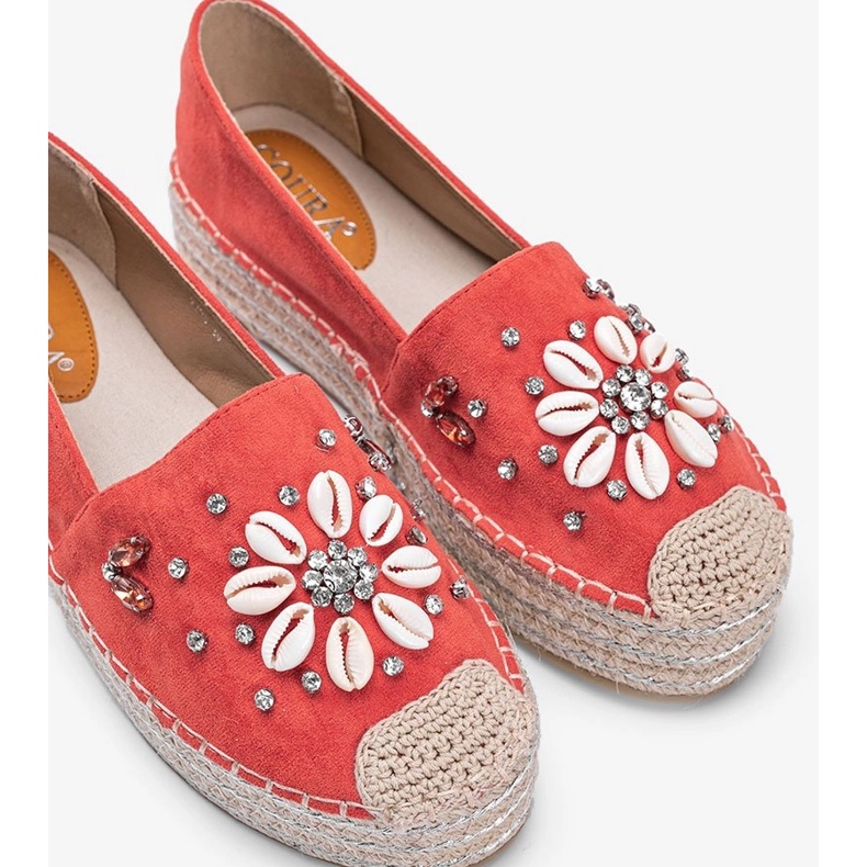 Oransseja espadrillejä rouva Nickin paksulla pohjalla oranssi 1