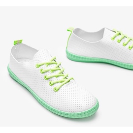 Haluan valkoiset avoimet lenkkarit valkoinen 1