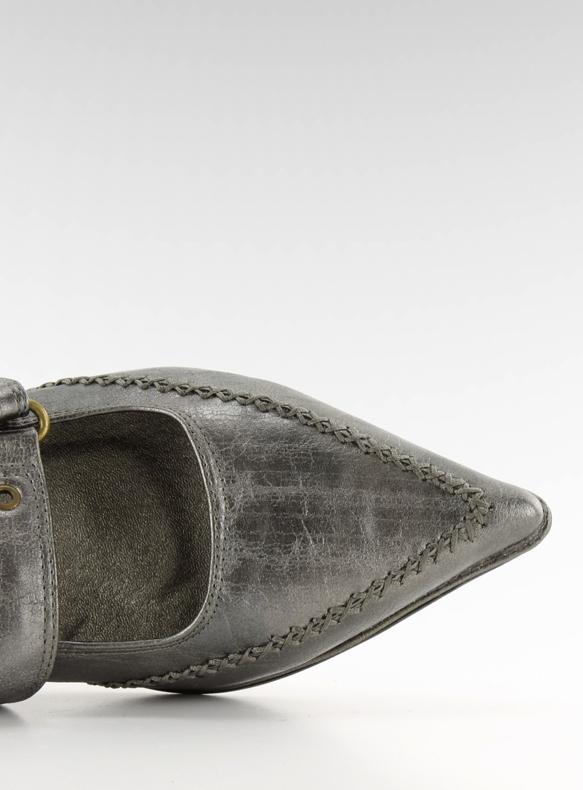 Teräspumput, joissa solki 2206-1 ruskea harmaa 2