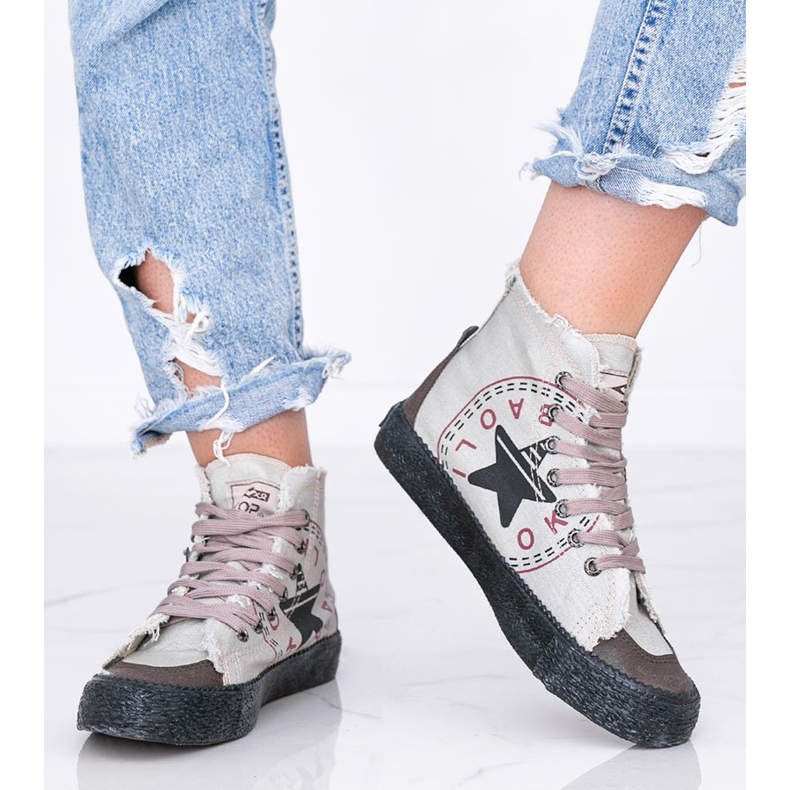 BM Nadi naisten harmaat nilkkurit 1