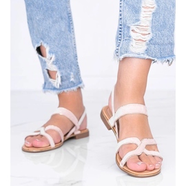 Rosina beige naisten sandaalit 1