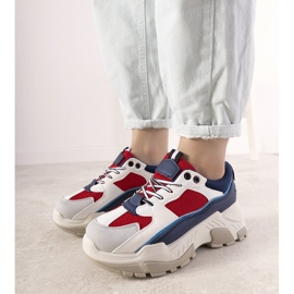 Tummansiniset lenkkarit korkealla Omerta -pohjalla valkoinen laivastonsininen 1