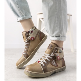 Niente naisten beige nilkkurit 1